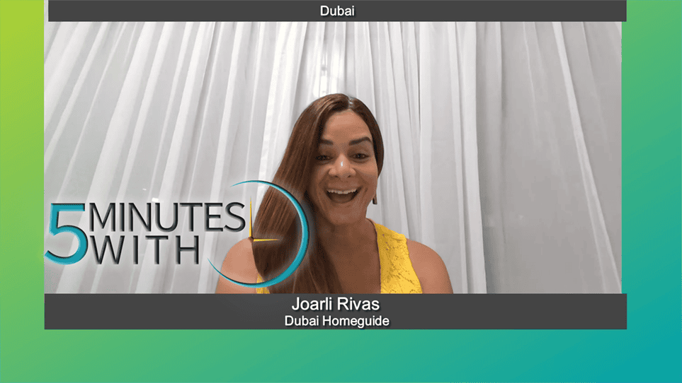 5 Award Winning Minutes With Joarli Rivas of Dubai Homeguide