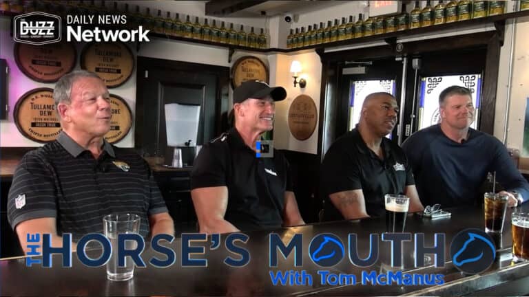 The Horse’s Mouth at Lynch’s Irish Pub with Mark Duffner, Don Davey, Lonnie Marts, and Kyle Brady.